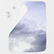 Clouds baby blanket gender neutral boy or girl