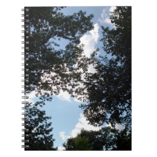 Clouds Behind The Trees Photo Notebook