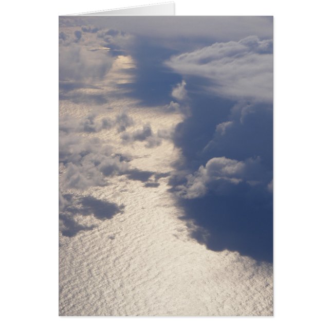 Clouds Blank Note Card (Design 4) (Front)