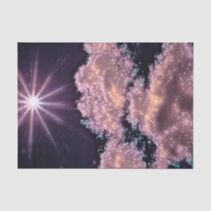 Clouds Blue Purple Sky Sunset Galaxy Stars Tissue Paper