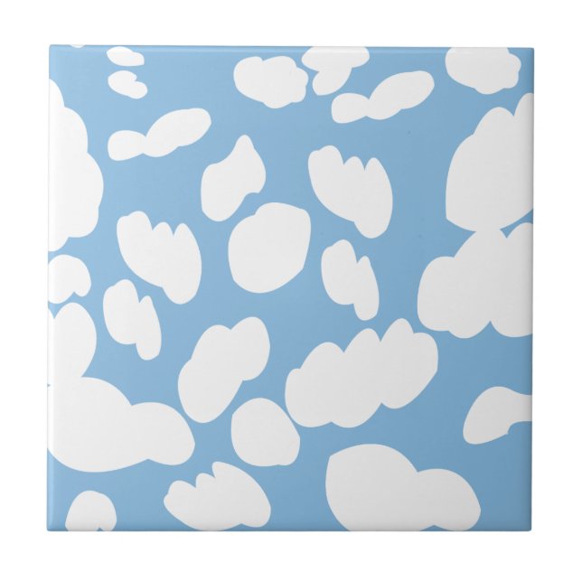 Clouds Blue Sky Clouds  Ceramic Tile (Front)