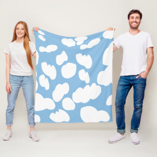 Clouds Blue Sky Clouds Fleece Blanket