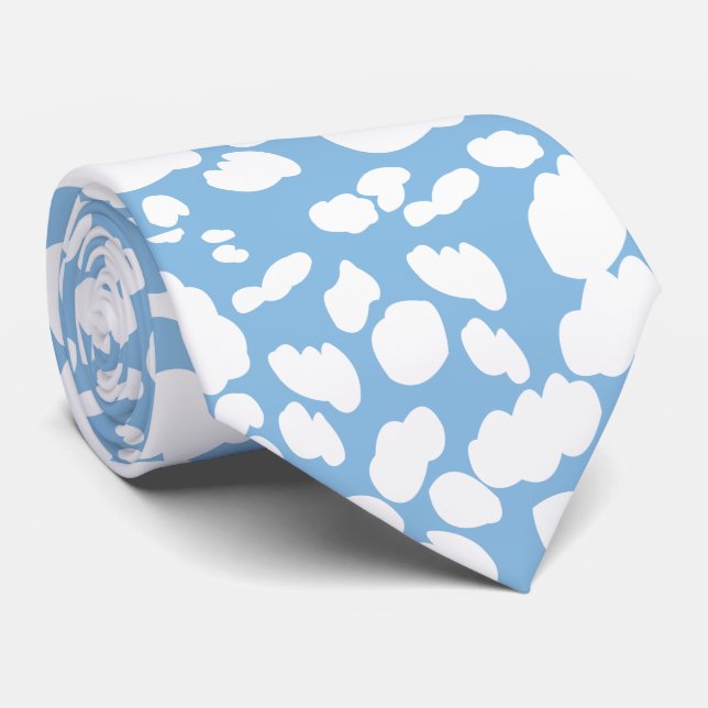 Clouds Blue Sky Clouds  Tie (Rolled)