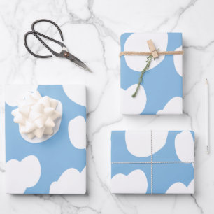 Clouds Blue Sky Clouds Wrapping Paper Sheet