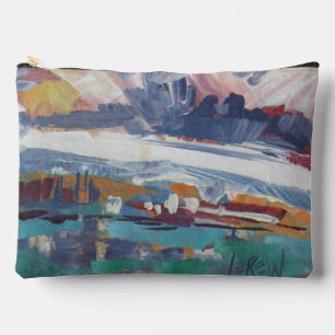 Clouds Building Painting / Artist Larry Lerew Accessory Pouch