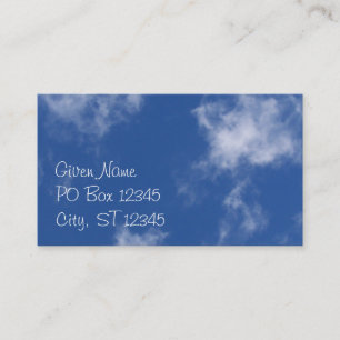 Clouds Business Card