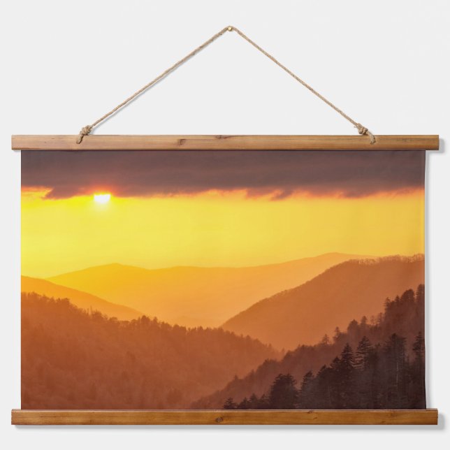 Clouds Fills Valley, Tennessee Hanging Tapestry (Front)