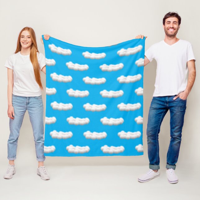 clouds Fleece Blanket (In Situ)