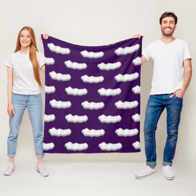 clouds Fleece Blanket (In Situ)