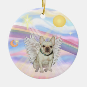 Clouds - French Bulldog (fawn 1) Ceramic Ornament