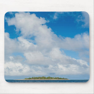 Clouds Hover Over Little Island Mouse Pad