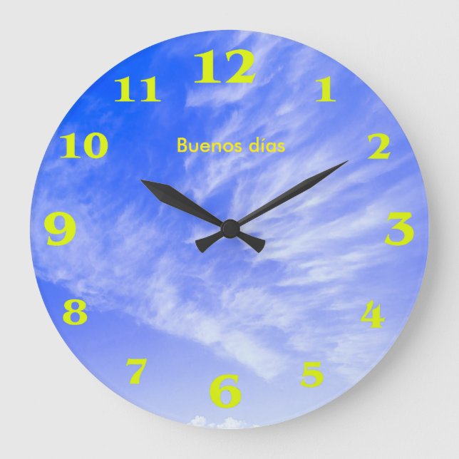 Clouds image for Round-Large-Wall-Clock Large Clock (Front)