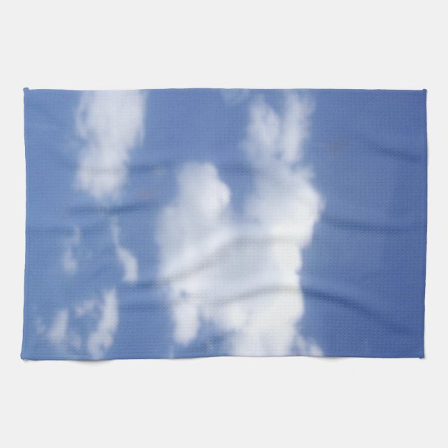clouds in blue sky kitchen towel set (Horizontal)