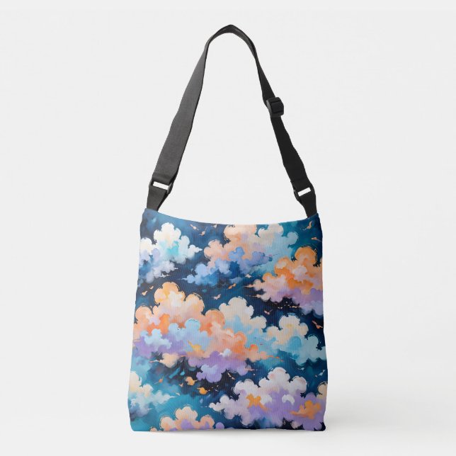 Clouds in Motion Crossbody Bag (Front)