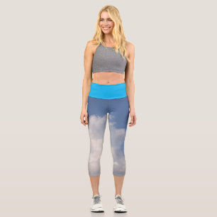 Clouds In The Sky Capri Leggings