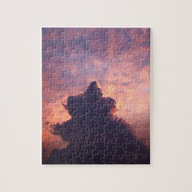 Clouds in the sky during a sunset jigsaw puzzle (Vertical)