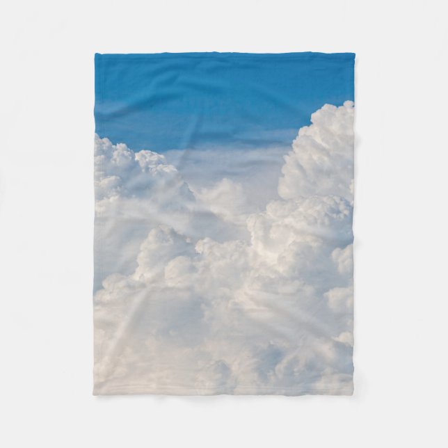 Clouds in the Sky Fleece Blanket (Front)