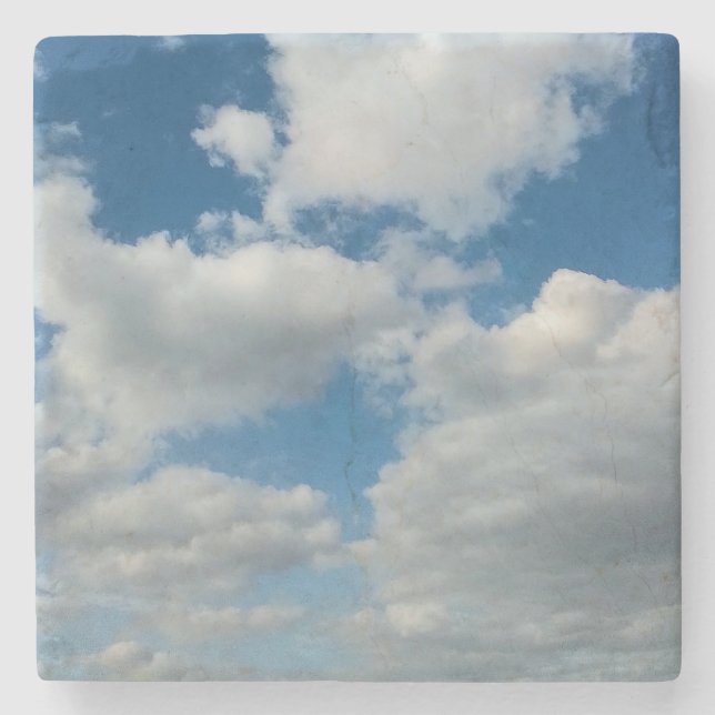 Clouds in the sky stone coaster (Front)