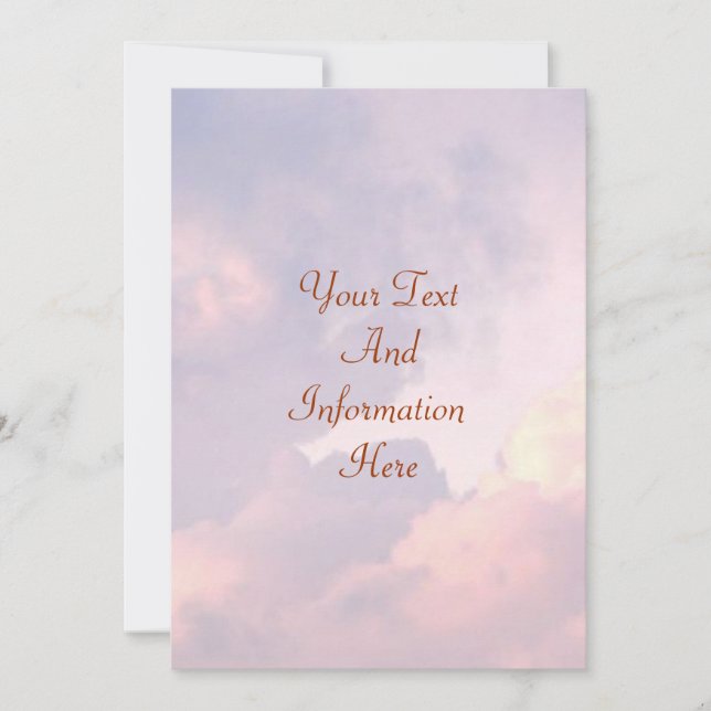 Clouds Invitation (Front)