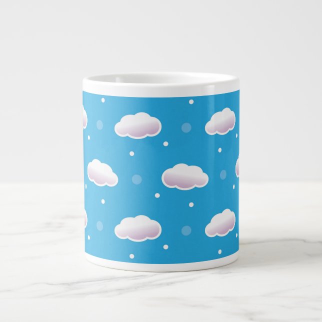 Clouds Large Coffee Mug (Front)