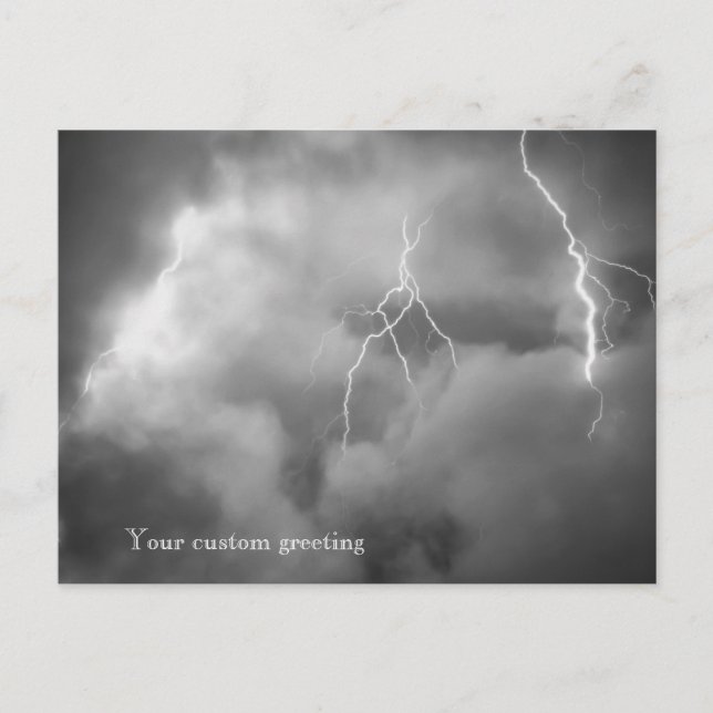 Clouds & Lightning Postcard (Front)