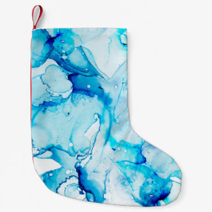 Clouds Macro. Sapphirine and White color Spots. Oc Small Christmas Stocking
