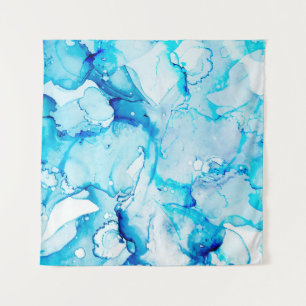 Clouds Macro. Sapphirine and White color Spots. Oc Tapestry