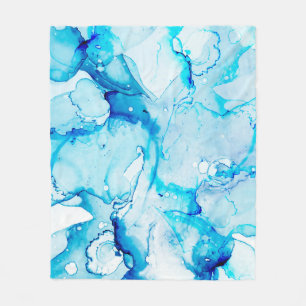 Clouds Macro. Sapphirine and White colour Spots. O Fleece Blanket