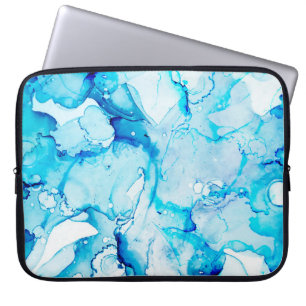 Clouds Macro. Sapphirine and White colour Spots. O Laptop Sleeve