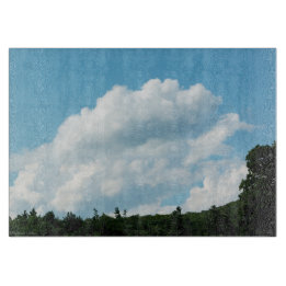 Clouds Meet Trees Cutting Board