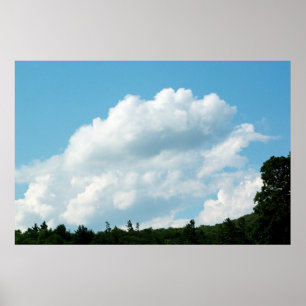 Clouds Meet Trees Poster