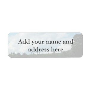 Clouds Meet Trees Return Address Label