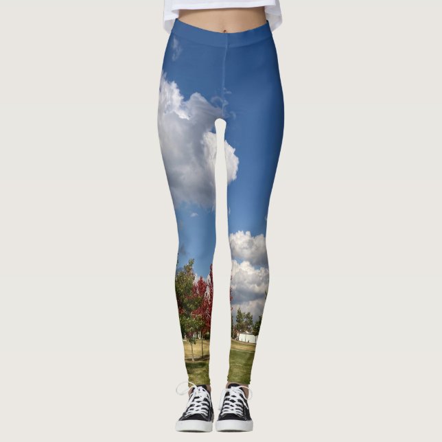 Clouds of the Day Series by AskStudio Leggings (Front)