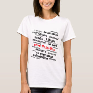 clouds of words saving Palestine T-Shirt