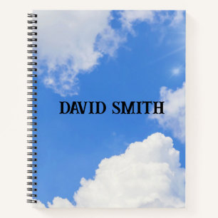 Clouds on a blue sky Colouring Notebook