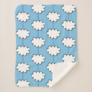 Clouds on Strings Sherpa Blanket