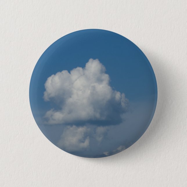 Clouds on the sky 6 cm round badge (Front)