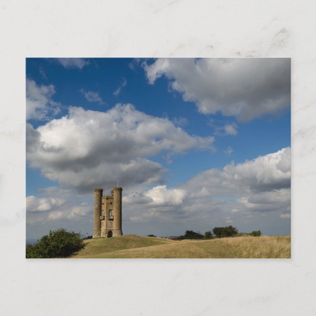 Clouds over Broadway Tower, Cotswolds postcard (Front)