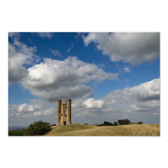 Clouds over Broadway Tower photo print (Front)