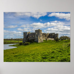 Clouds Over Carew Castle Poster