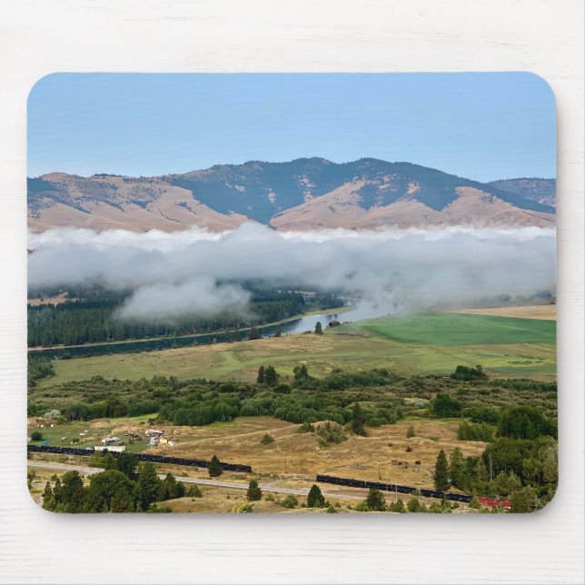 Clouds over Flathead River Mouse Pad (Front)