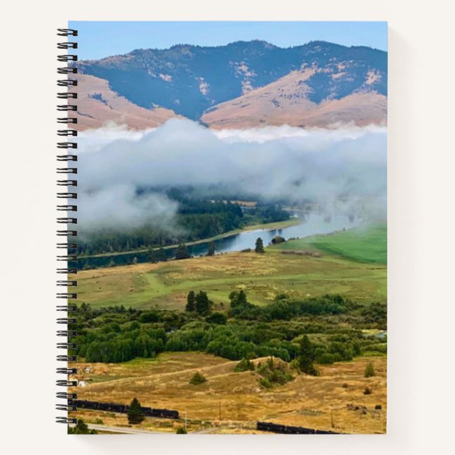 Clouds Over Flathead River Notebook (Front)