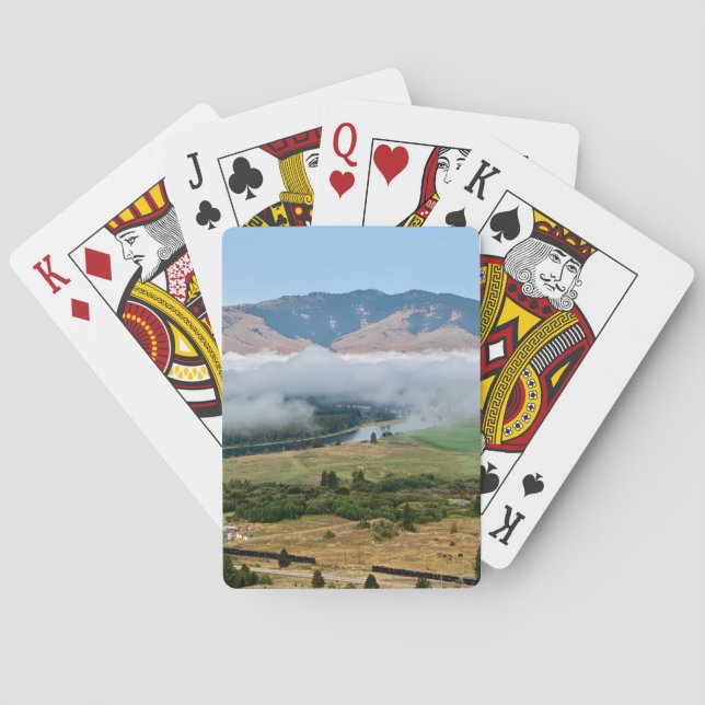 Clouds Over Flathead River Playing Cards (Back)