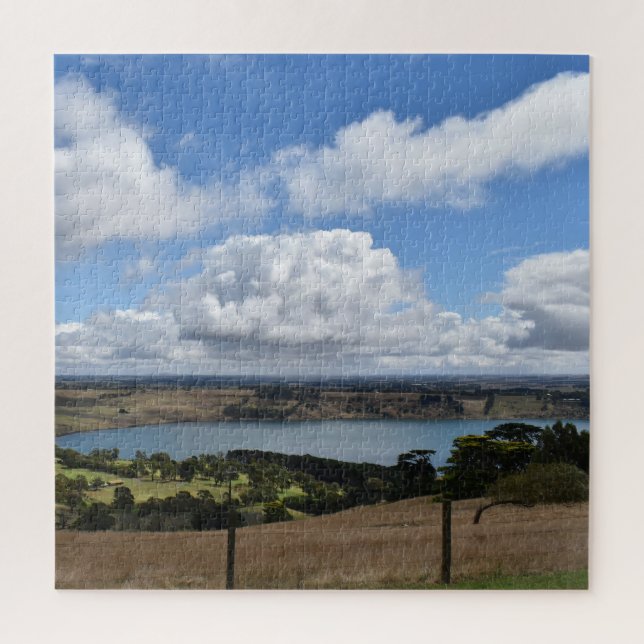 Clouds over Lake Gnotuk Camperdown Jigsaw Puzzle (Vertical)