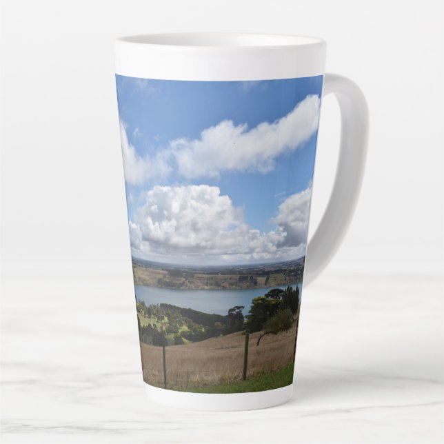 Clouds over Lake Gnotuk Camperdown Latte Mug (Right Angle)