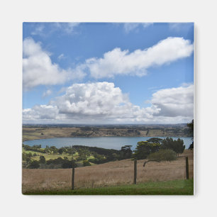 Clouds over Lake Gnotuk Camperdown Magnet