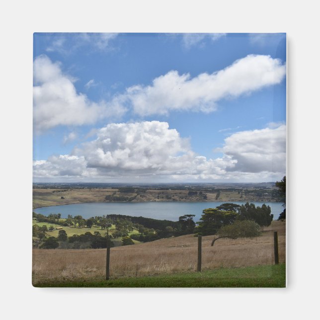 Clouds over Lake Gnotuk Camperdown Magnet (Front)