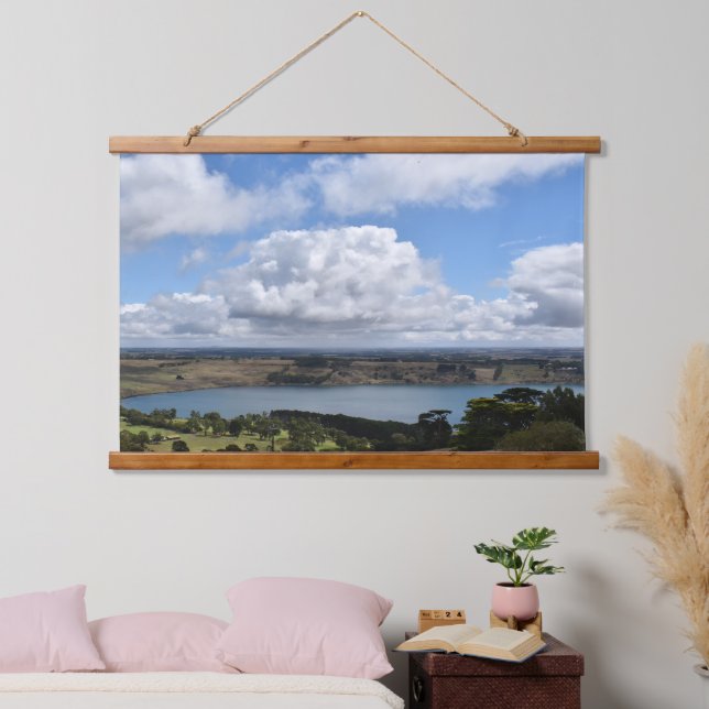 Clouds over Lake Gnotuk Camperdown Wall Tapestry (Bedroom)
