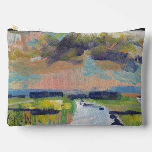 Clouds Over Marsh Painting / Artist Larry Lerew Accessory Pouch