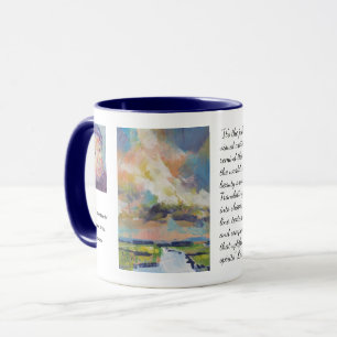 Clouds Over Marsh Painting / Artist Larry Lerew Mug